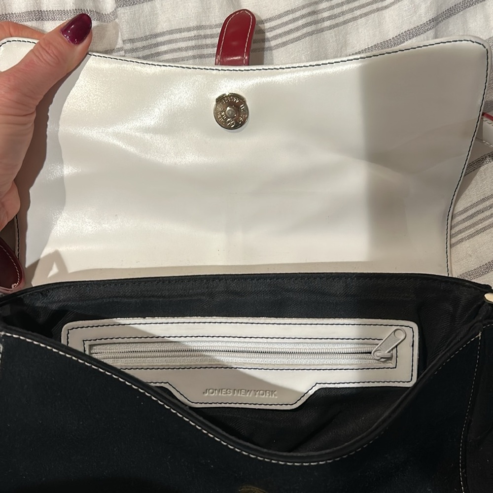 Classic Jones New York shoulder bag black/white/red - Picture 5 of 9